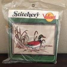 Vintage Valiant Stitchery Ebroidery Kit Mallard Duck