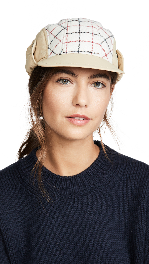 Rag & Bone Plaid Pilot Hat Rag & Bone New York Blue Plaid Pilot Cap NWT | eBay main image 3