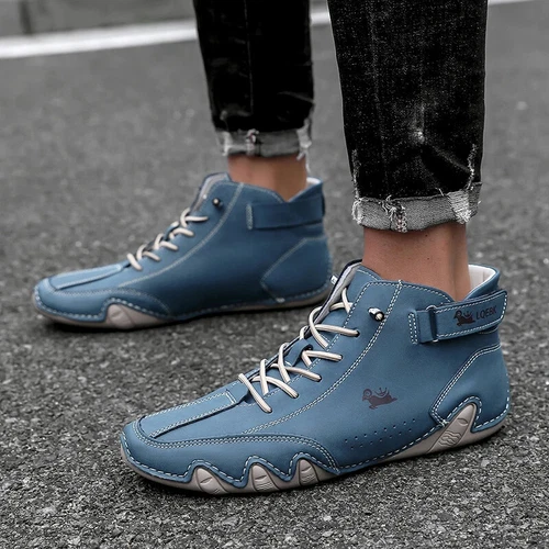 Mode Herren Arbeitsstiefel Niedrig Schnitt Leger Fahren Stiefel Turnschuhe Wandern Turnschuhe - Bild 16 von 29