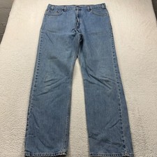 Vintage Levis 505 Regular Fit Jeans Mens 40x32 Blue Made USA Straight Leg Denim