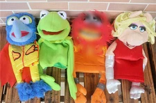 The Muppet Show Kermit the Frog Gonzo No Animal Miss Piggy plush puppet 3PCS