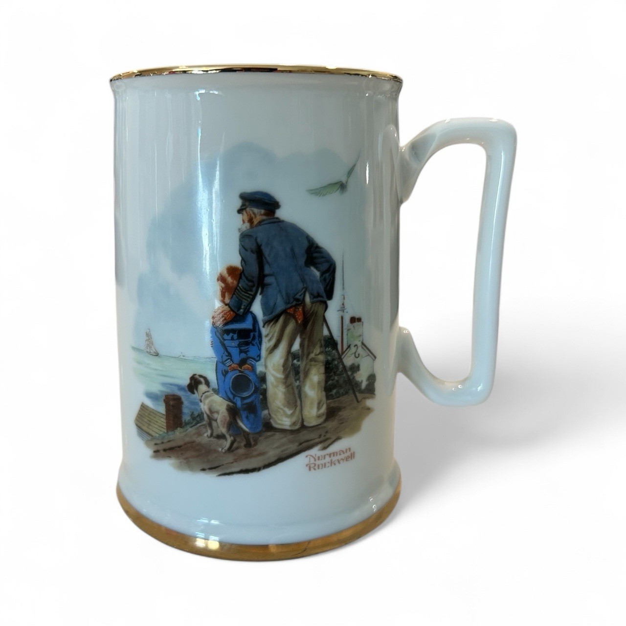 Norman Rockwell Stein Circa 1985 Seafarers Collection