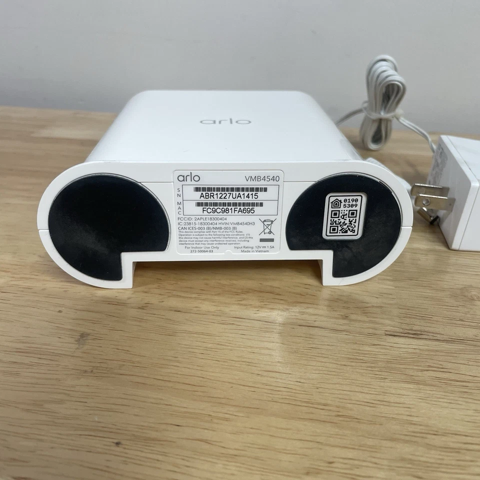 Arlo Pro Smart Hub VMB4540 Base Station USB Wireless Long Range Connect White - Image 3 of 4