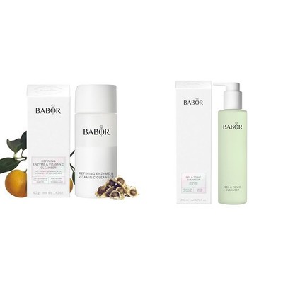 BABOR CLEANSING Enzyme Cleanser für Mischhaut & Gel & Tonic Cleanser für ölige