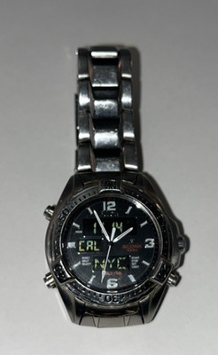 Bulova Millennia Men's World Time Stainless Analog/Digital 40mm Watch T9 1999