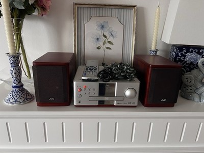 JVC EX-A1 Compact CD DVD System Wood Cone Speakers SP-EXA1 CA-EXA1 with Remote