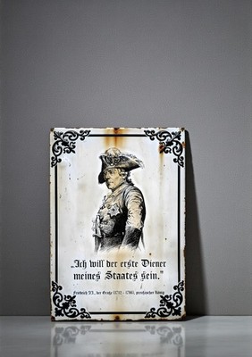 Friedrich der Große Preußen Berlin Potsdam Schild Alu Druck
