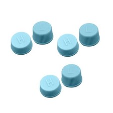 6Pcs Blue Replacement Valve Caps,for Car Air Conditioning, Leakproof R134a AC