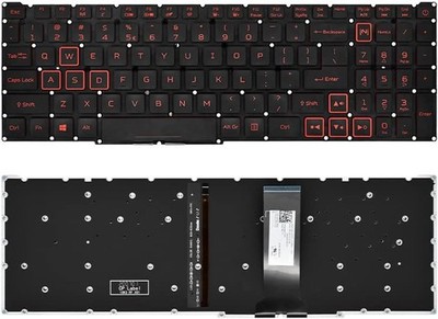 Replacement US Red Backlit Keyboard Acer Predator Helios 300 PH31552