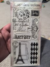 Tim Holtz Stampers Anonymous New Clear Stamps FRENCH MARKET Retired