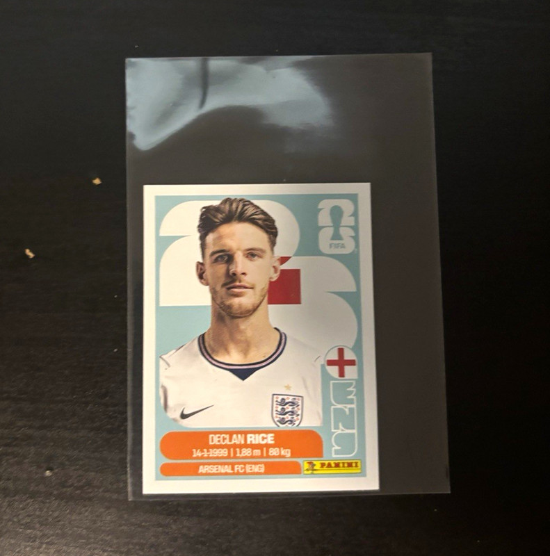 Panini FIFA World Cup 2026 Sticker ENG 10 Declan Rice England Portrait