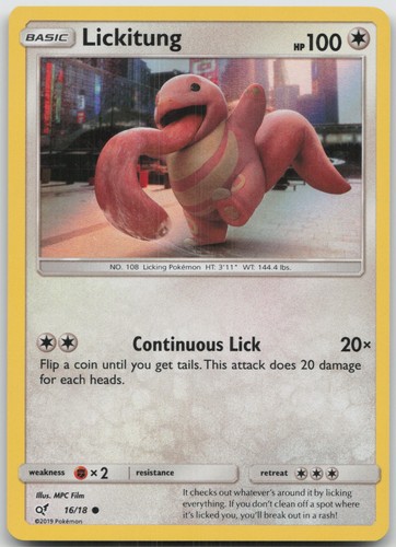 Lickitung 16/18 Detective Pikachu Holo Common