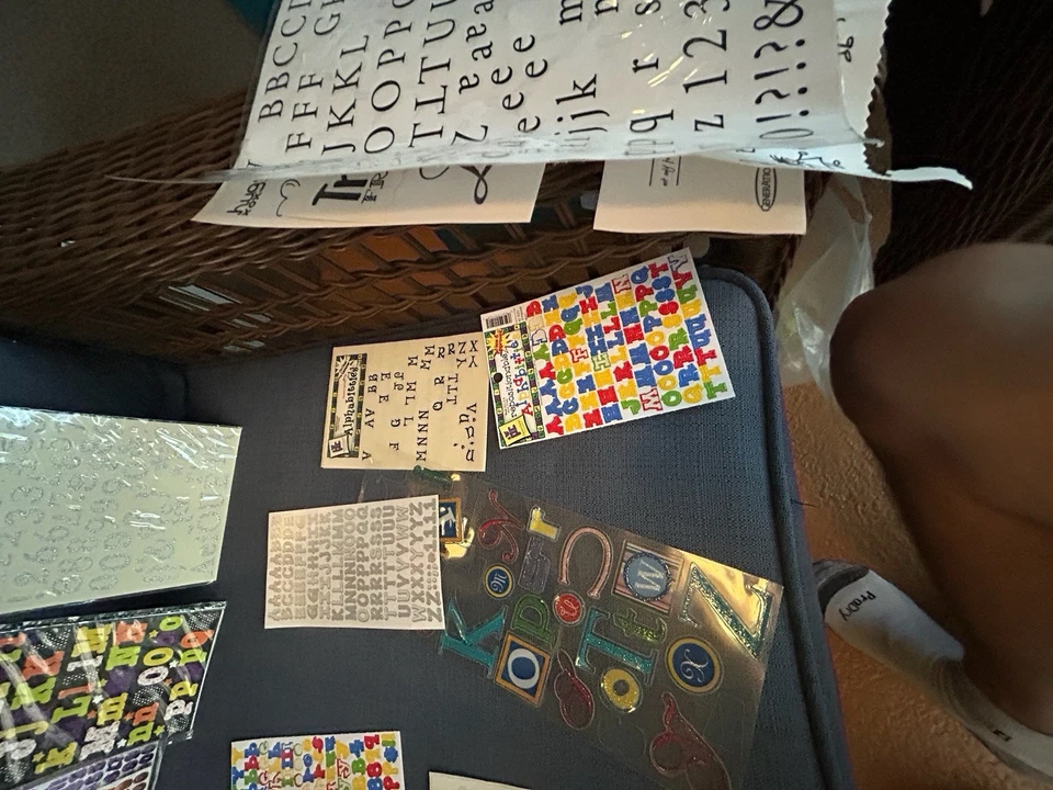 Huge Lot of  Scrapbooking Letter Stickers and fonts see pics (c2) - Image 3 of 4