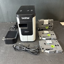 Brother PT-P700 PC USB Label Maker B&W with tapes