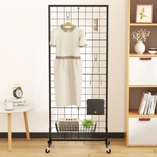 Grid Wall Panels – 2x 5.5Ft Display Stand with Gridwall Panels Rack  Metal Grid