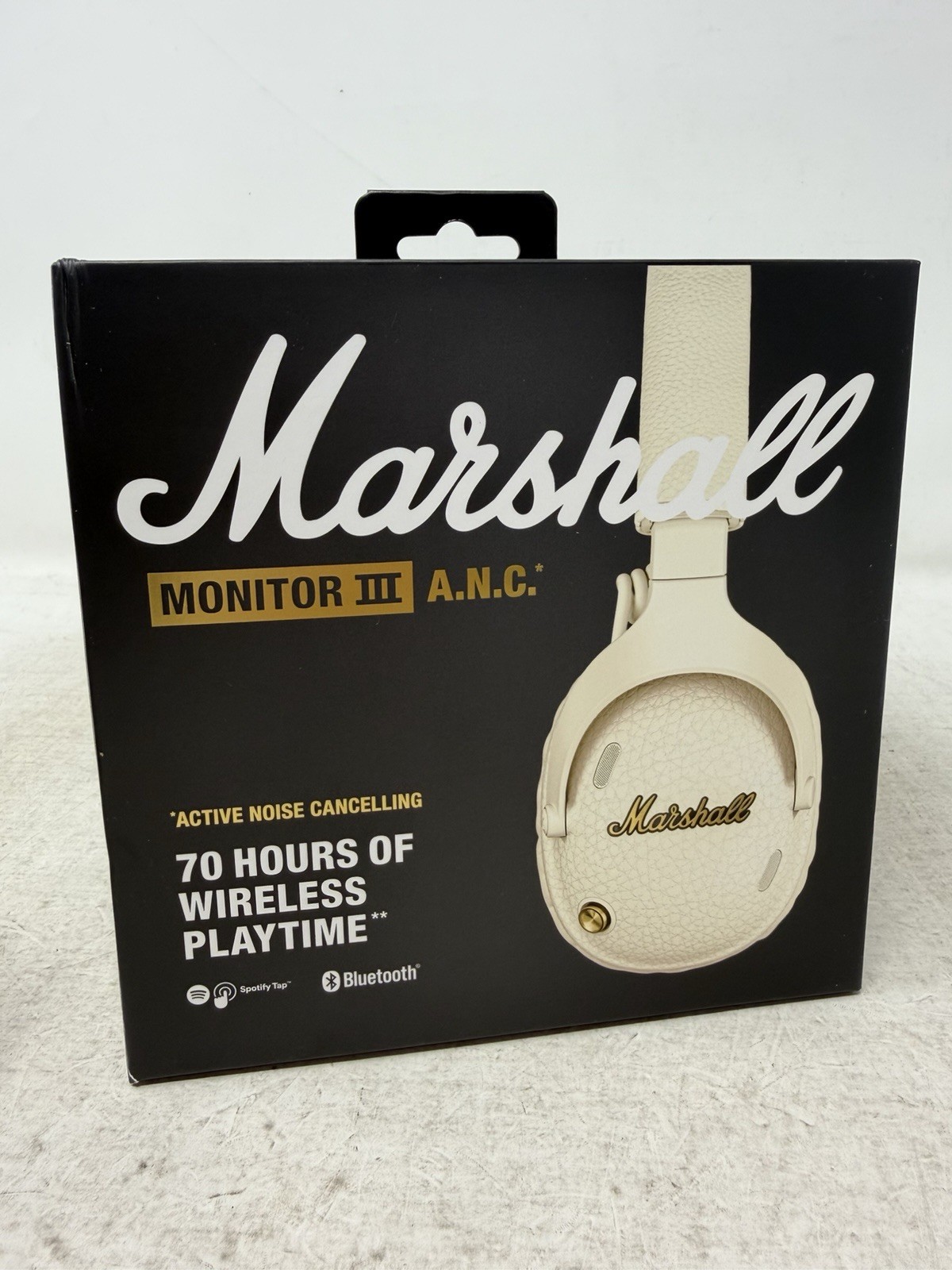 Marshall Monitor III Noise Canceling Over-Ear Bluetooth Headphones Cream