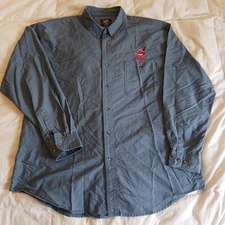 VTG Cleveland Indians Chief Wahoo Lee Sports VF Knitwear Button Up Shirt XL EUC 