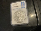 2017-W Burnished American Silver Eagle NGC MS70 First Day of Issue