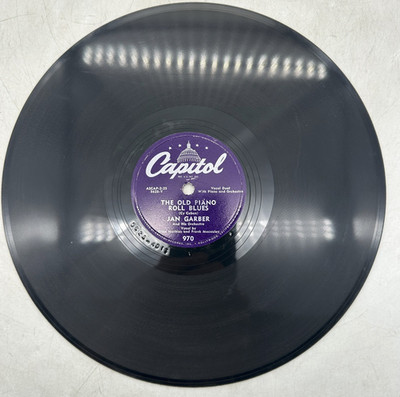 Jan Garber The Old Piano Roll Blues / Clodhopper Capitol Records 970 VG+