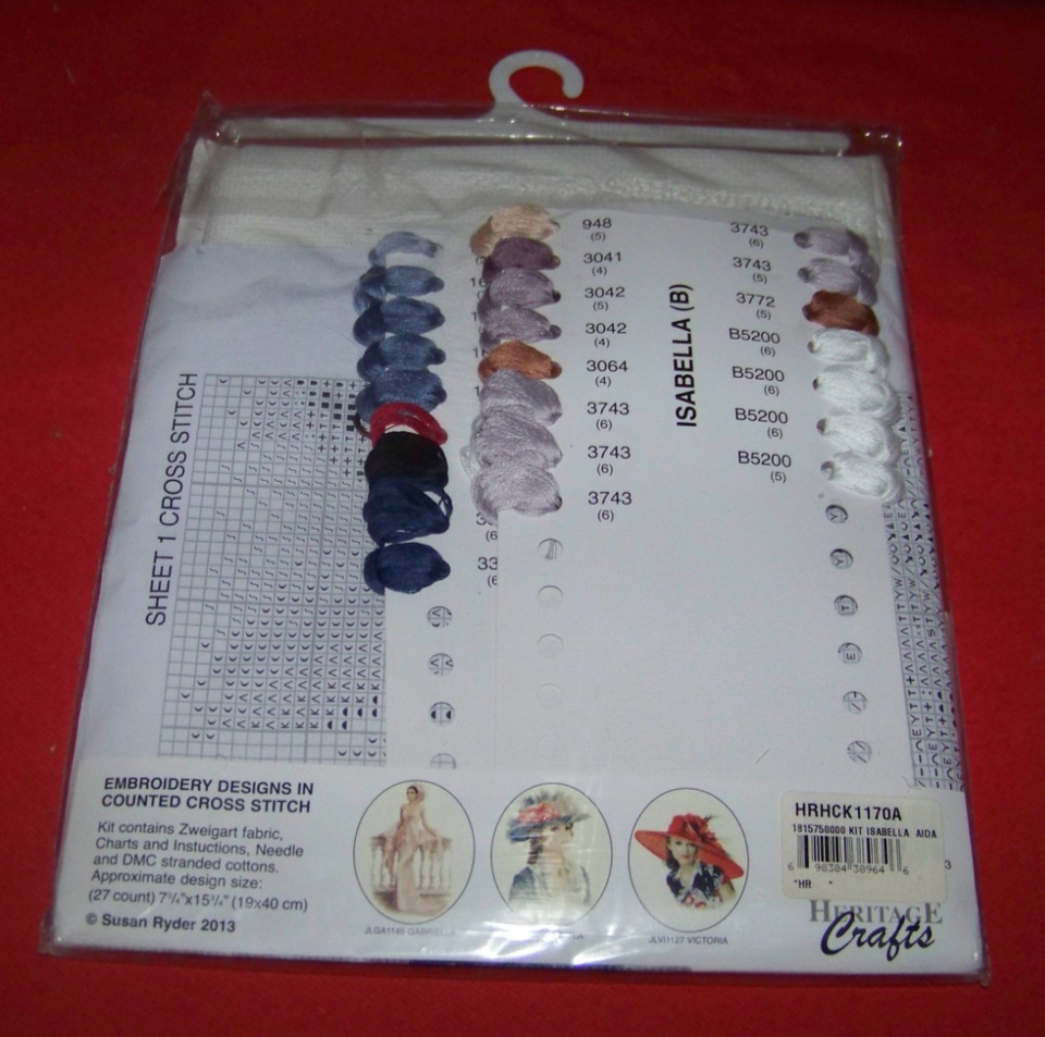 Rebecca in Miniature Cross Stitch Kit Heritage Crafts – Very Crafty