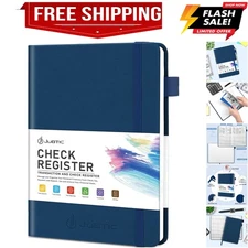 A5 Check Registers for Personal Checkbook, Ledger Transaction Registers Log B...