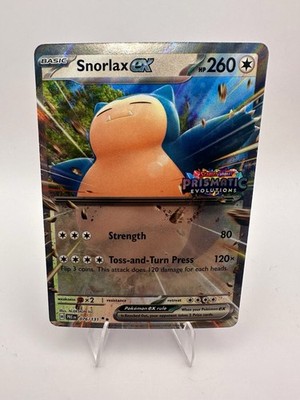 Snorlax ex (Prismatic Evolution Stamped) 076/131 - Holo Pokemon NM