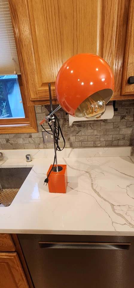 Robert Sonneman Style Articulating Arm Desk Lamp Vintage porcelain head  - Image 2 of 4