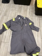 CARHARTT Fr Coveralls Mens Size XL RG Workwear Hi Vis Flame Resistant