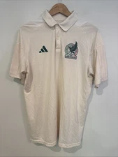 Adidas Mexico Seleccion Mexicana Mundial Sports World Cup Soccer Jersey Polo Med