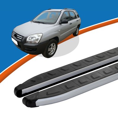 Trittbretter passend für Schweller Kia Sportage Baujahr 09/2004-12/2010 DOLU Sil