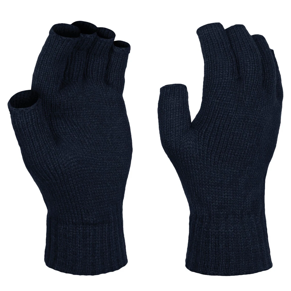 Set Guanti Termici E Berretto In Lana Acrilica Nera, Kombat UK, Uomo, Per Pesca, Caccia, Tiro
