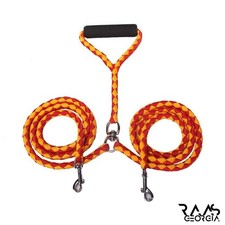 Orange 360  Tangle-Free Dual Dog Leash 4 FT