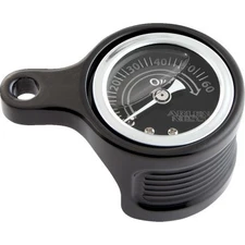 Arlen Ness 610-101 Oil Pressure Gauge Kit For M8 Engines - Black