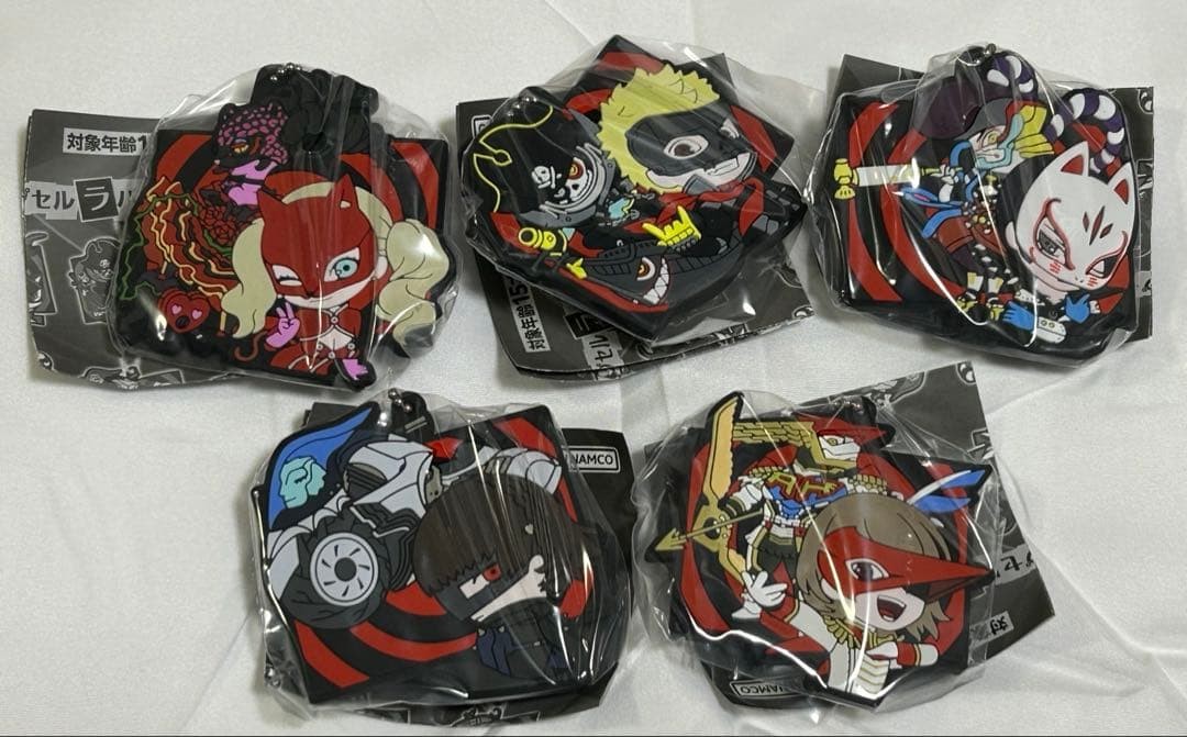 Persona 5 Rubber Mascot Gachapon Set  P5R Panther, Skull, Fox, Queen,