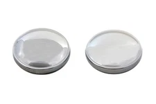 Stock Style Gas Cap Set Vented and Non-Vented Chrome fits Harley Davidson