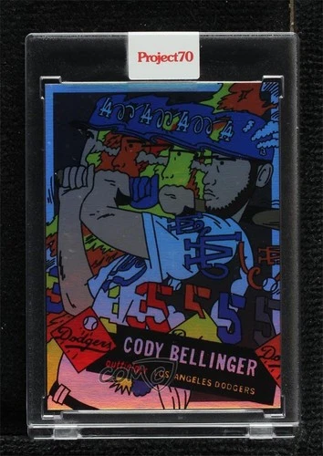 2021 Topps Project 70 Online Exclusive Rainbow Foil /70 Cody Bellinger by Ermsy