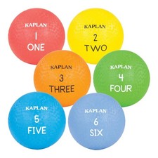 Kaplan Early Learning Colored Playground Balls - Set of 6