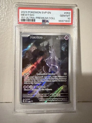 2023 POKEMON SVP EN-SV BLACK STAR PROMO 151 ULTRA-PREM COLL #052 MEWTWO PSA 10
