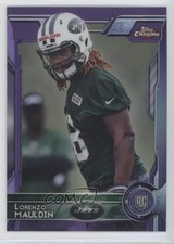 2015 Topps Chrome Rookies Purple Refractor Lorenzo Mauldin #174 1u0