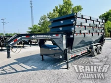 NEW 83" x 16' 14K Heavy Duty Gooseneck Roll Off Dump Trailer w/(3) 48" Tall Bins
