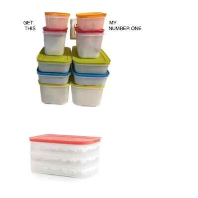 Tupperware Freezer Mates Plus 11 PC Set-NEW