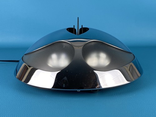 Rara Lampada Da Tavolo forma Spaziale Ufo Cromato Design Serge Gabathuler - Foto 3 di 14