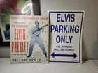 Elvis Presley Tin Metal Sign Man Cave Poster Vintage Concert Ad Style Parking