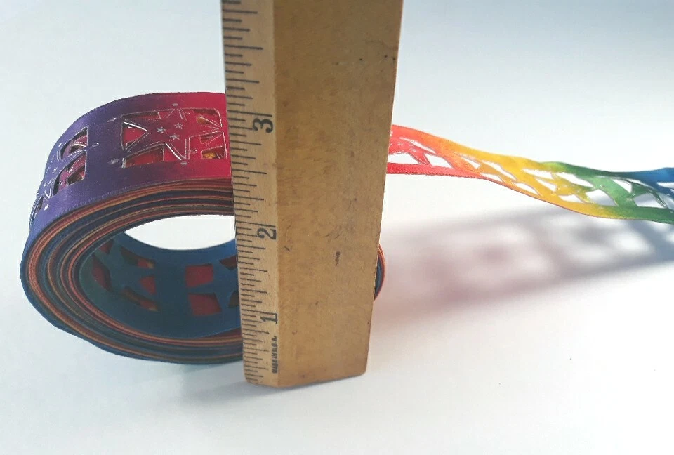 Cinta colorida Kirkland estrella recortada borde de alambre niños deportes orgullo 5 yardas Foto 4 de 4