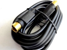 5 of 6 Foot S-Video Cable 4 Pin Mini Din Male on Each End GOLD SuperVHS 6' 6ft