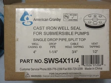 American Granby Cast Iron Well Seal 4" SWS4X11/4