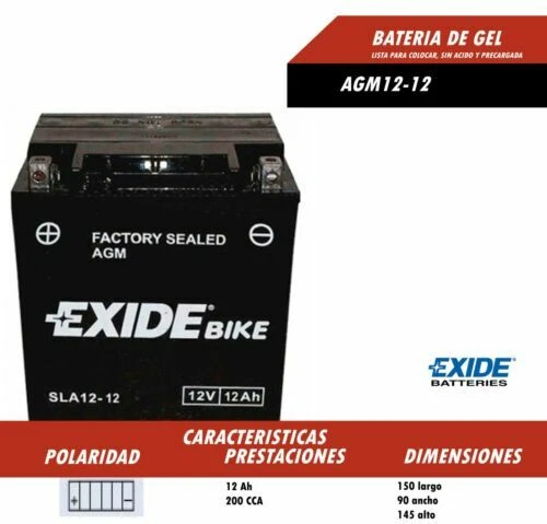 Baterías para motos AGM