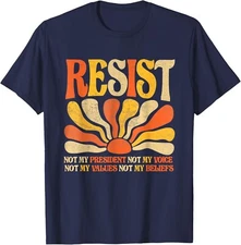 Floral Resist Not My President Anti-Trump Unisex T-Shirt