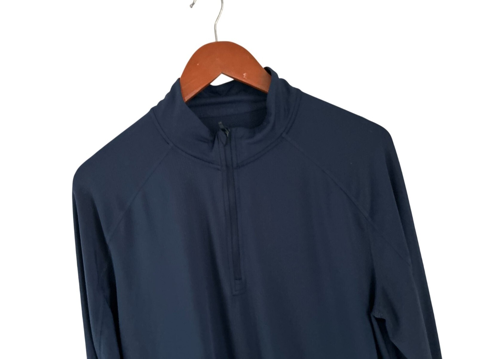 RHONE Performance 1/4 Zip Pullover Heather Blue UPF50+ sun protection
