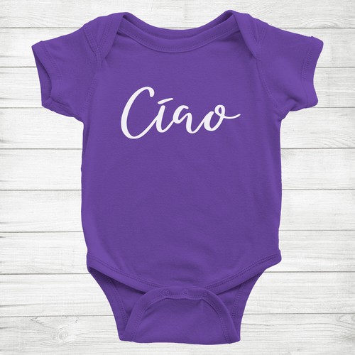 Ciao Italian Hello Quote Saying Gift Baby Infant Bodysuit One Piece - Picture 10 of 12